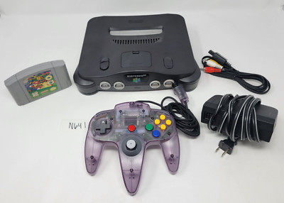 Nintendo 64 Console With Atomic Purple Controller And Super Mario 64 Bundle