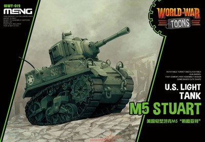 Meng Model WWT-012 U.S Light Tank M5 Stuart (Q Edition) Assembly Cute Model