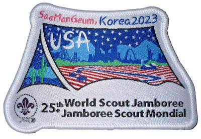 2023 BSA Delegate / Contingent Tent Patch 25th World Scout Jamboree Korea MINT
