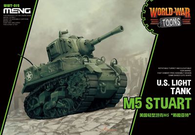 Meng Model WWT-012 U.S Light Tank M5 Stuart (Q Edition) Assembly Cute Model