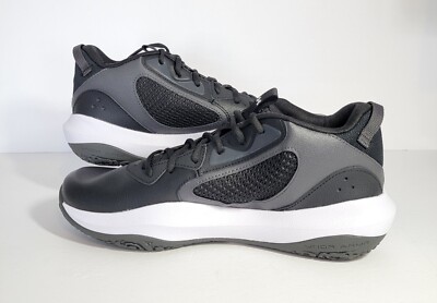 Under Armour Lockdown 6 Low Basketball Shoes Men's 9 Black White 3025616-001