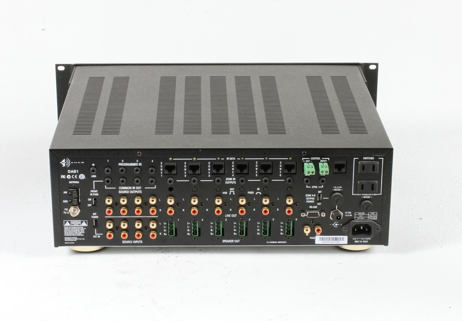 Sonance DAB1 Distributed Audio System MultiZone AM FM ; SP 627813