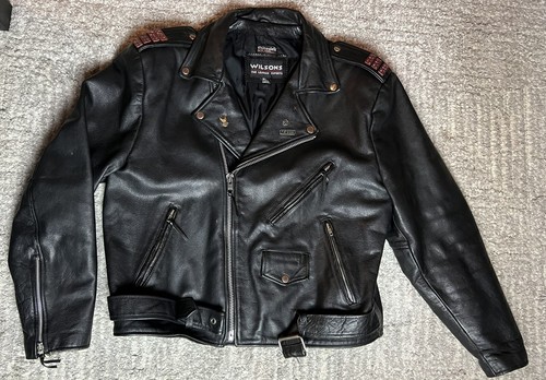 ジャケット・アウター Vintage black leather pins riders jacket Vintage black leather pins riders jacket