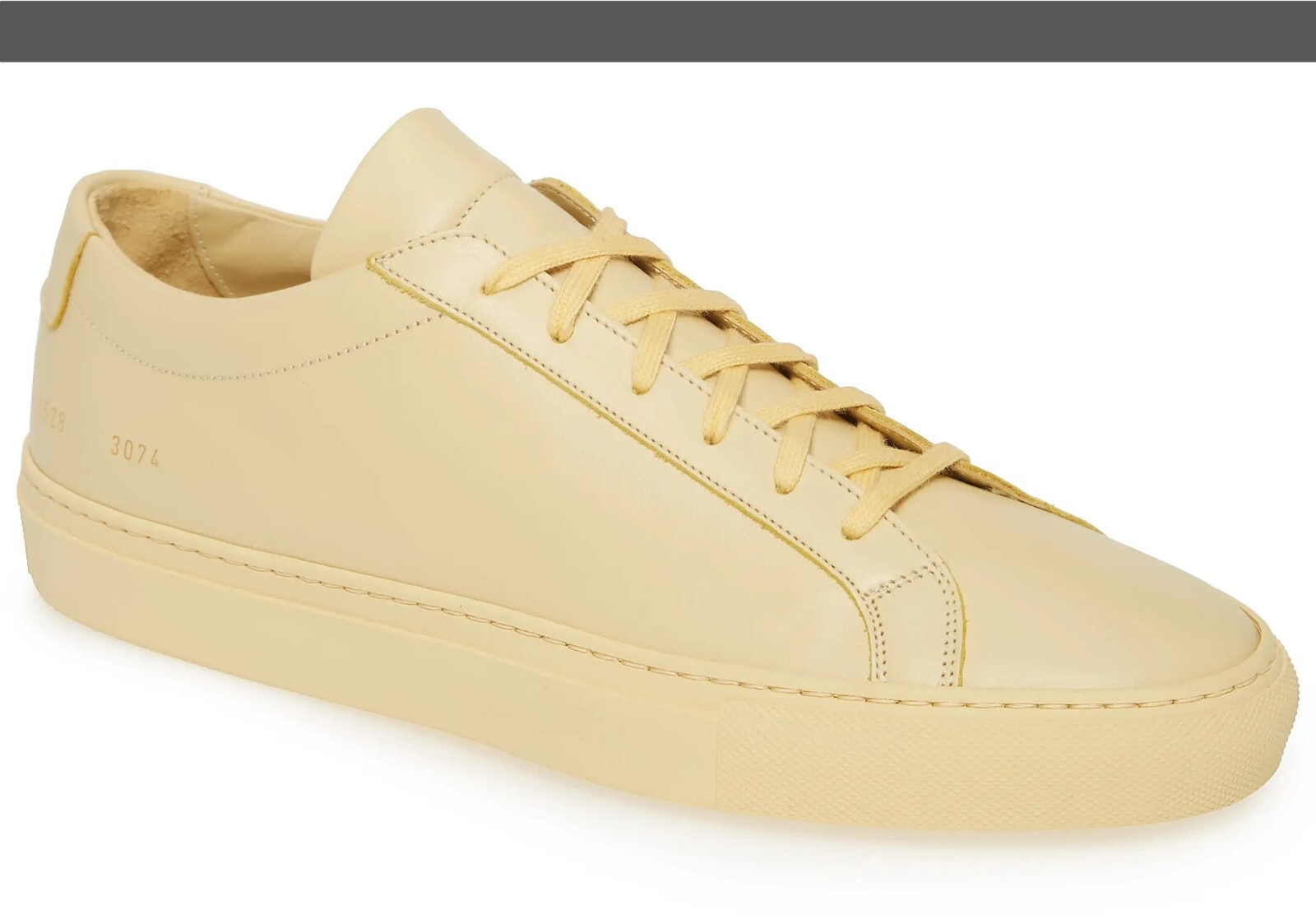 Common Projects Mens Original Achilles Low Sneaker Yellow
