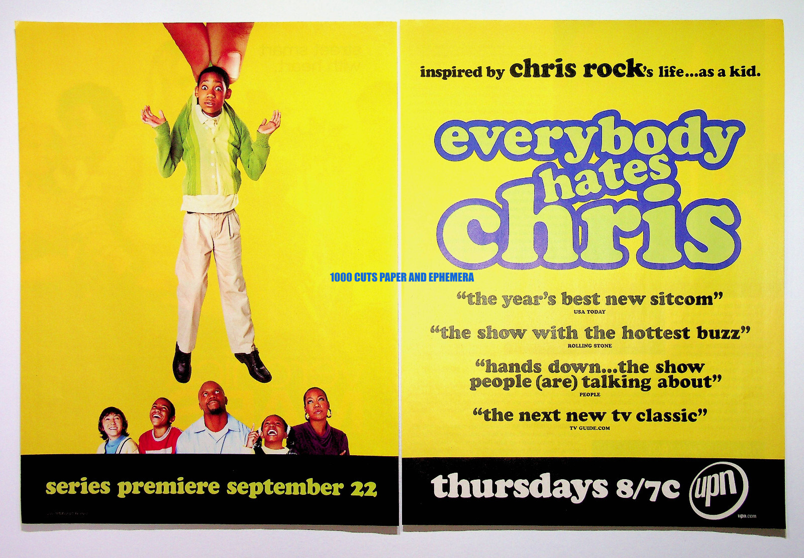 Everybody Hates Chris Rock UPN 2005 Trade Print Magazine Ad