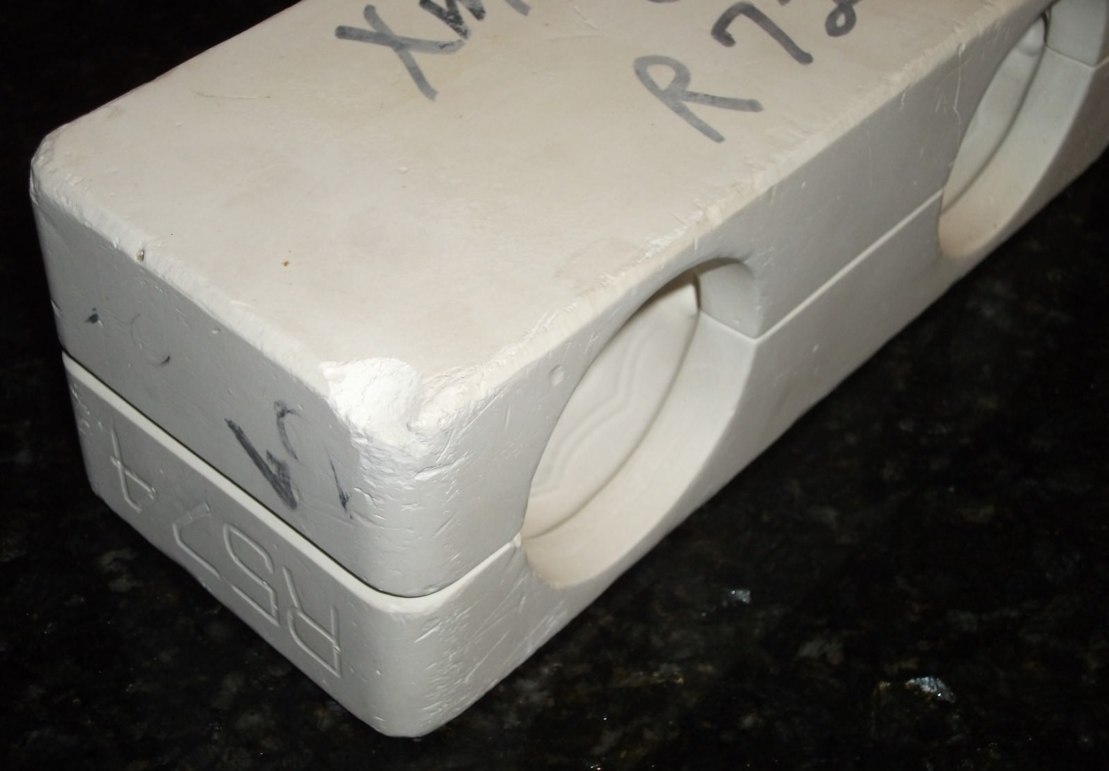 Mold for ceramic castings - R574 - Christmas Boot/Stocking Cup - 2 cups in mold