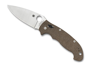 Spyderco Manix 2 XL Folding Knife 3.85'' CPM-CruWear Blade, s Micarta Handles