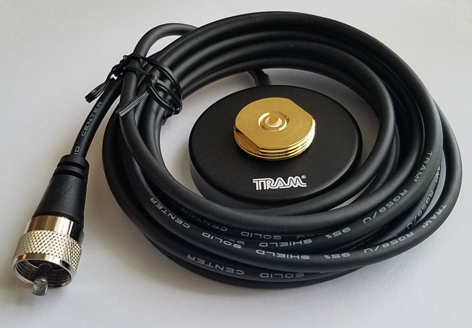 Black Trunk NMO Antenna Mount for Mobile Radio Icom Kenwood Vertex PL259 1246B