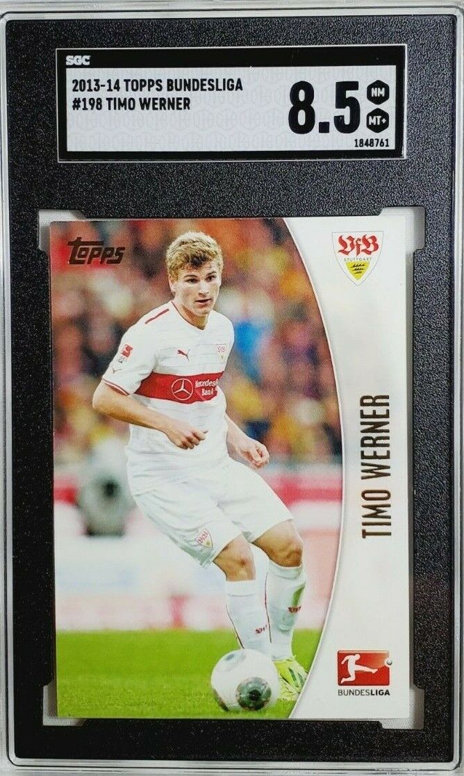2013 Topps Bundesliga #198 Timo Werner Rookie Card RC SGC 8.5 NM-MT+ Germany. rookie card picture