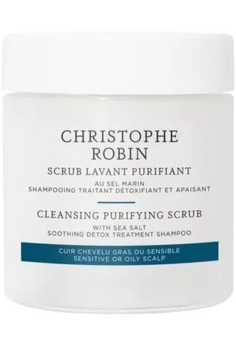 Christophe Robin Cleansing Purifying Scrub with Sea Salt 2.5oz/75ml New
