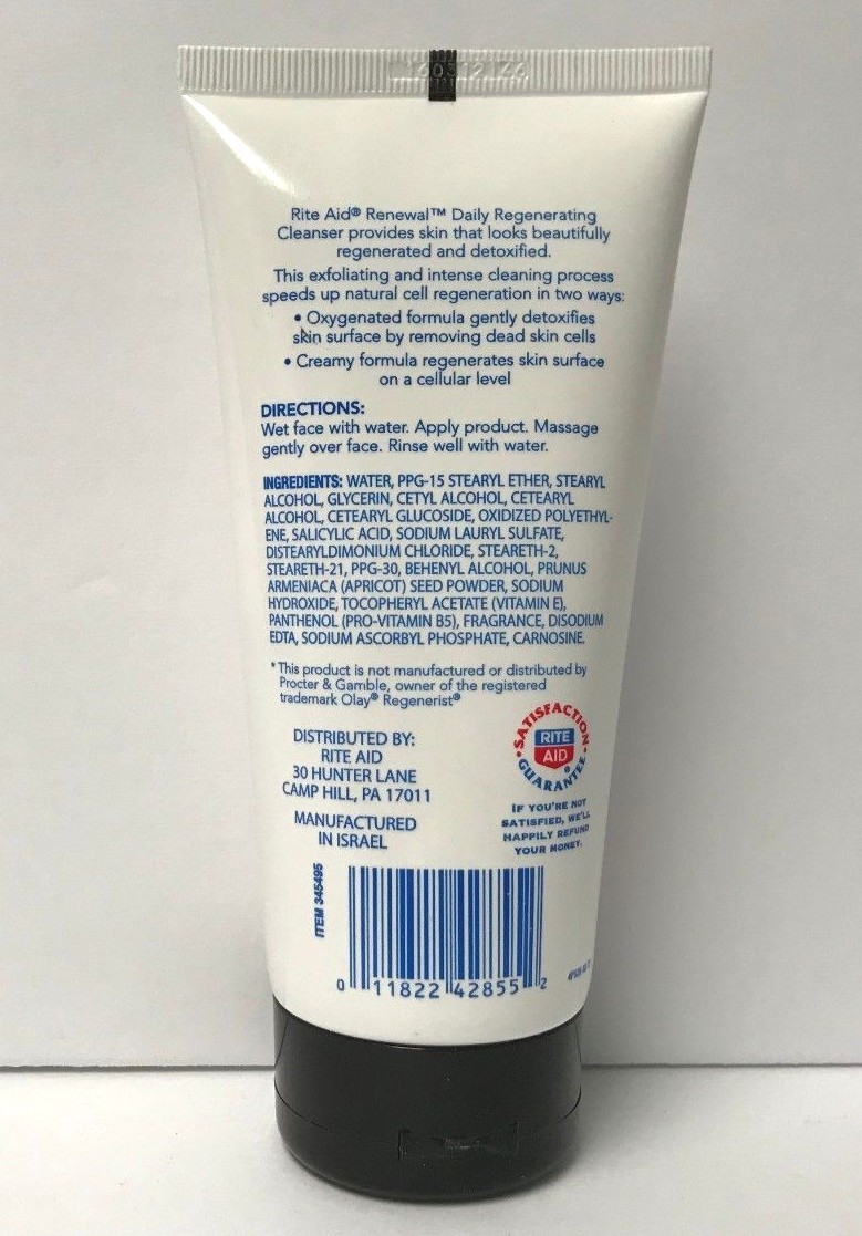 Renewal daily Regenerating Cleanser, CLEANSE, Exfoliates & Detoxifies, 5 OZ Each