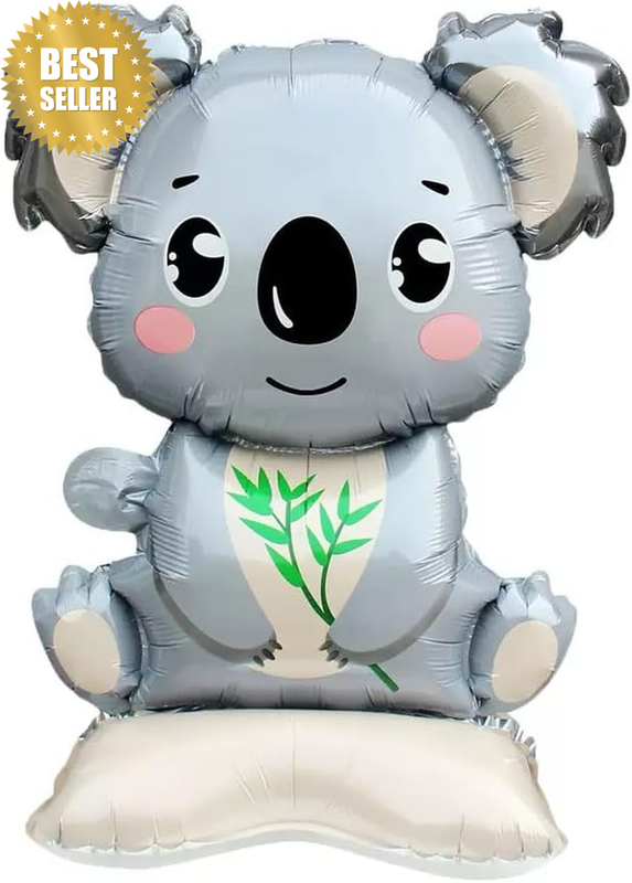 Cute Koala Foil Balloon, Self-Standing Animal Shaped Mylar Balloon, Australian T