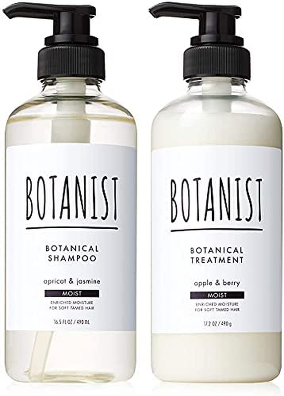Moist Botanical Shampoo & Conditioner Set | Vegan Japanese Hair Care for Soft, S