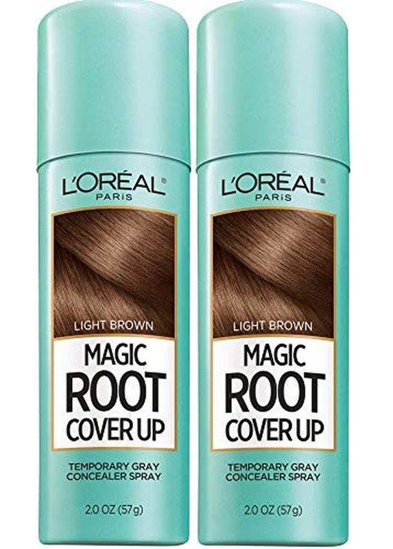 Root Cover Up Temporary Gray Concealer Spray Light Bro