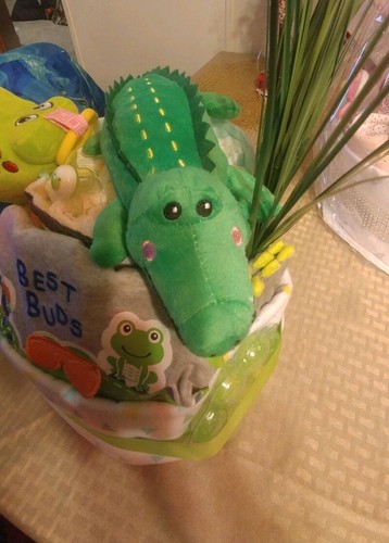 Alligator Diaper Cake