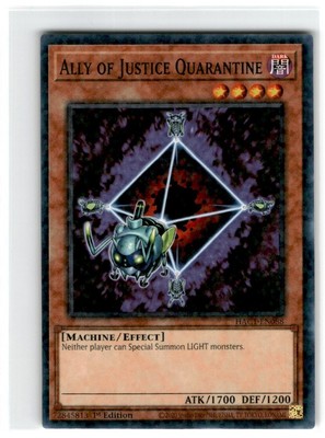 Yu-Gi-Oh! Ally Of Justice Quarantine Duel Terminal Normal Parallel Rare