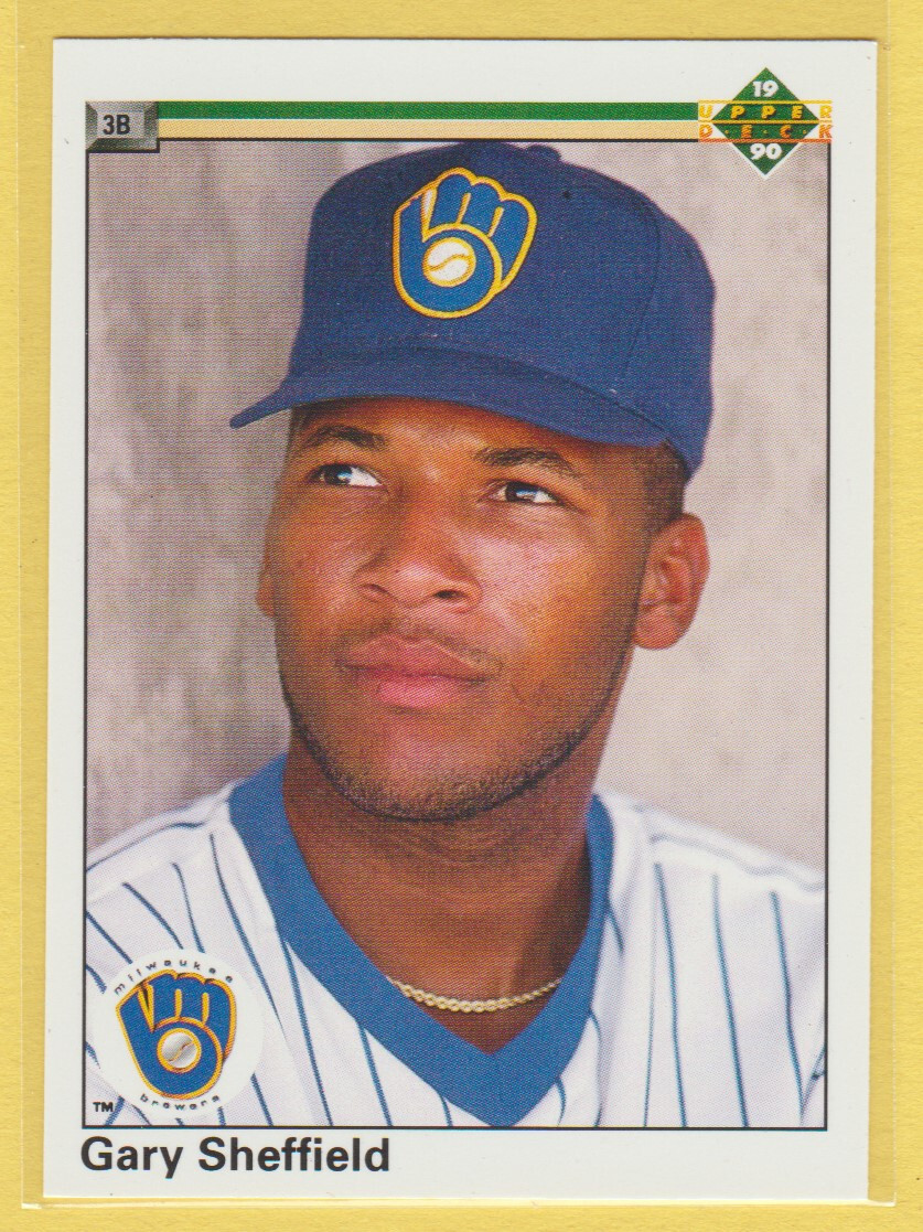 1990 Upper Deck Baseball MLB Gary Sheffield Spelling Error