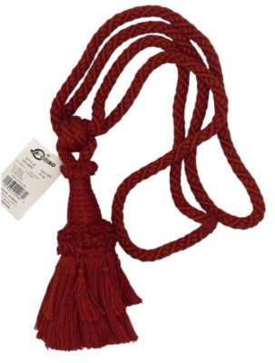 Conso Empress 21920 K19 DARK RUST Decorative 6'' Tassel Drapery Curtain Tieback 