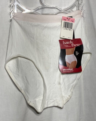 Vtg Barely There Full Coverage  Nylon Ribbed Brief 2704 Women's 1 pc  Sz: 6/7