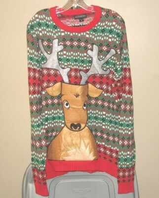 Rain Deer Blizzard Bay Rain Deer Medium Ugly Christmas Sweater