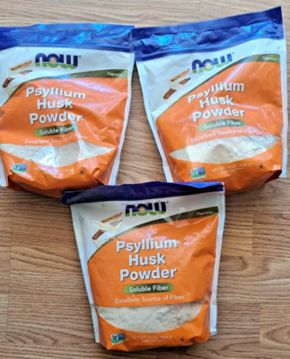 Now Foods Psyllium Husk Powder 24 oz 680 g Egg-Free, Gluten-Free, Milk-Free NEW