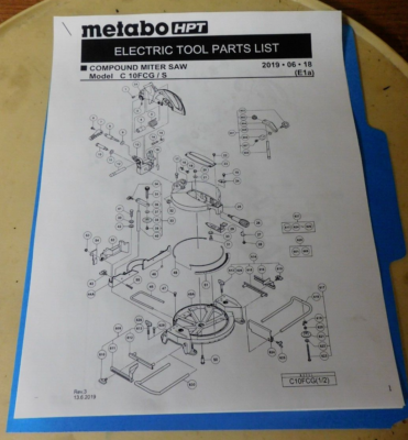 Hitachi miter saw on sale c10fcg