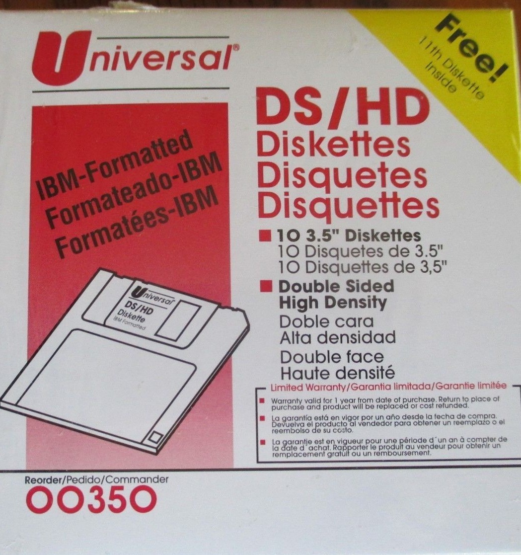 22 IBM Formatted Floppy Disks 3.5 DS HD High Density Diskettes Double Sided