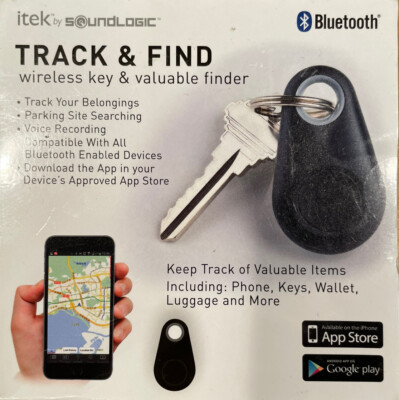 itek Wireless Bluetooth Key Track & Find Finder NEW In Original Box Keychain