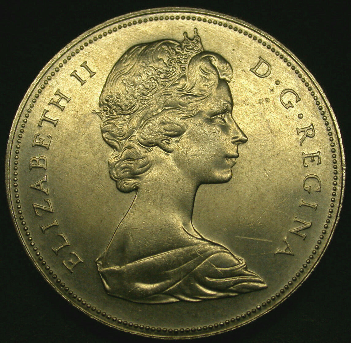 1971 Canada ONE DOLLAR Large BRITISH COLUMBIA COMMEMORATIVE Dollar Coin GREAT