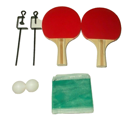 Ping Pong Table Tennis Set Includes 2 Paddles 2 Balls and Net