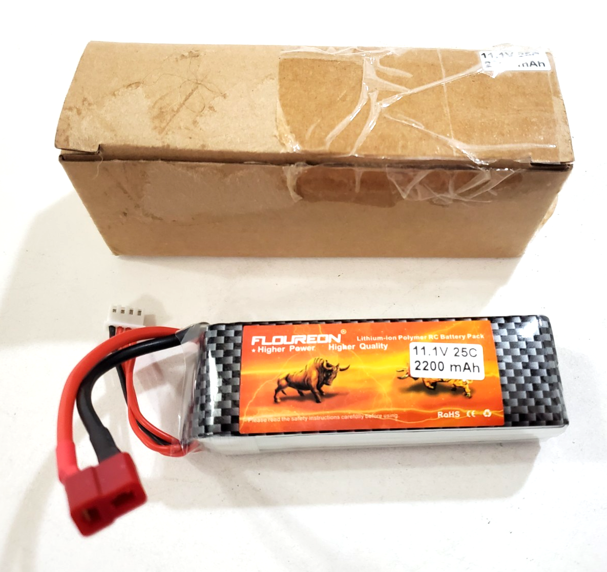 Floureon 2200mAh 11.1VV 25C LiPo Battery with Deans