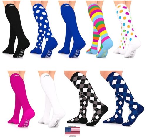 Compression Socks 15-20mmHg Graduated Womens Mens Stockings Go2 Elite Unisex