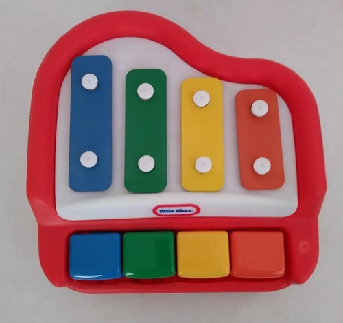 Little Tikes Vintage Red Tap-a-Tune Piano Bright Colors Classic Toy Works Great