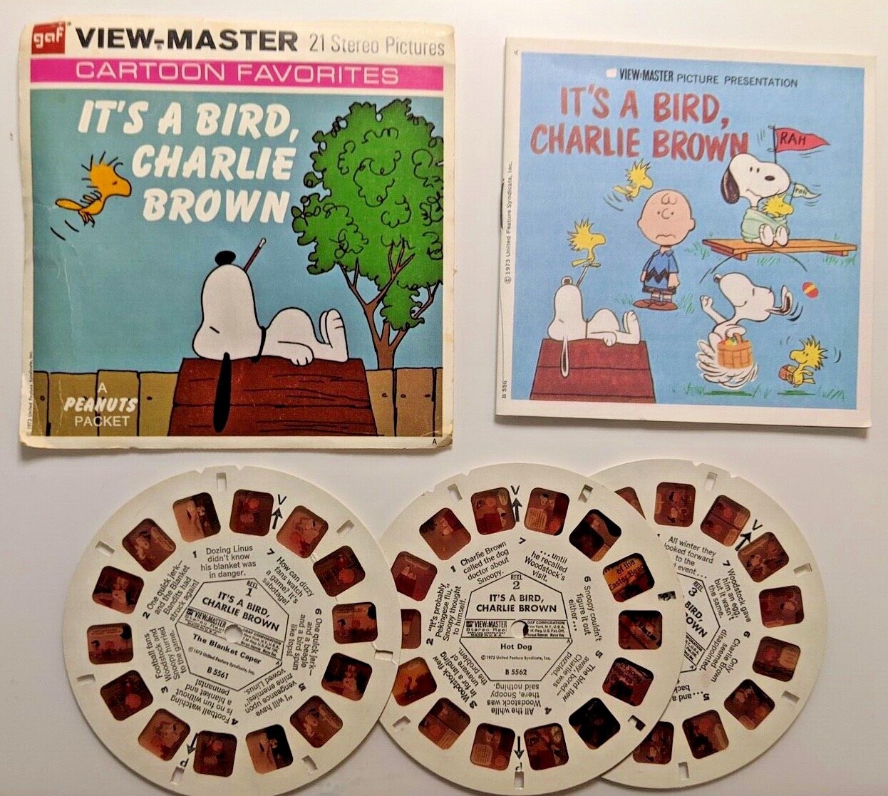 Vintage View-Master It's A Bird Charlie Brown FULL SET A Vintage View-Master It's A Bird Charlie Brown FULL SET A