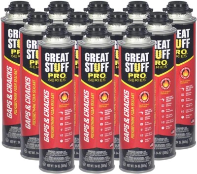 Dow Great Stuff Pro Gaps and Cracks 24 oz Gun Foam (Case of 12)