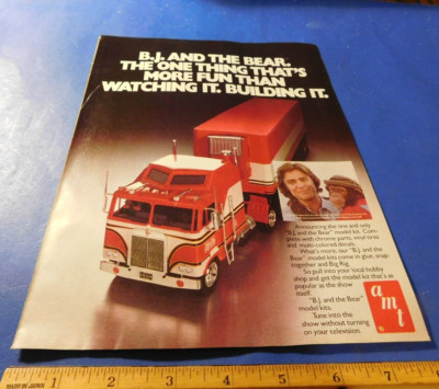 AMT Model Kit B.J. and the Bear Vintage Ad from Magazine 1981