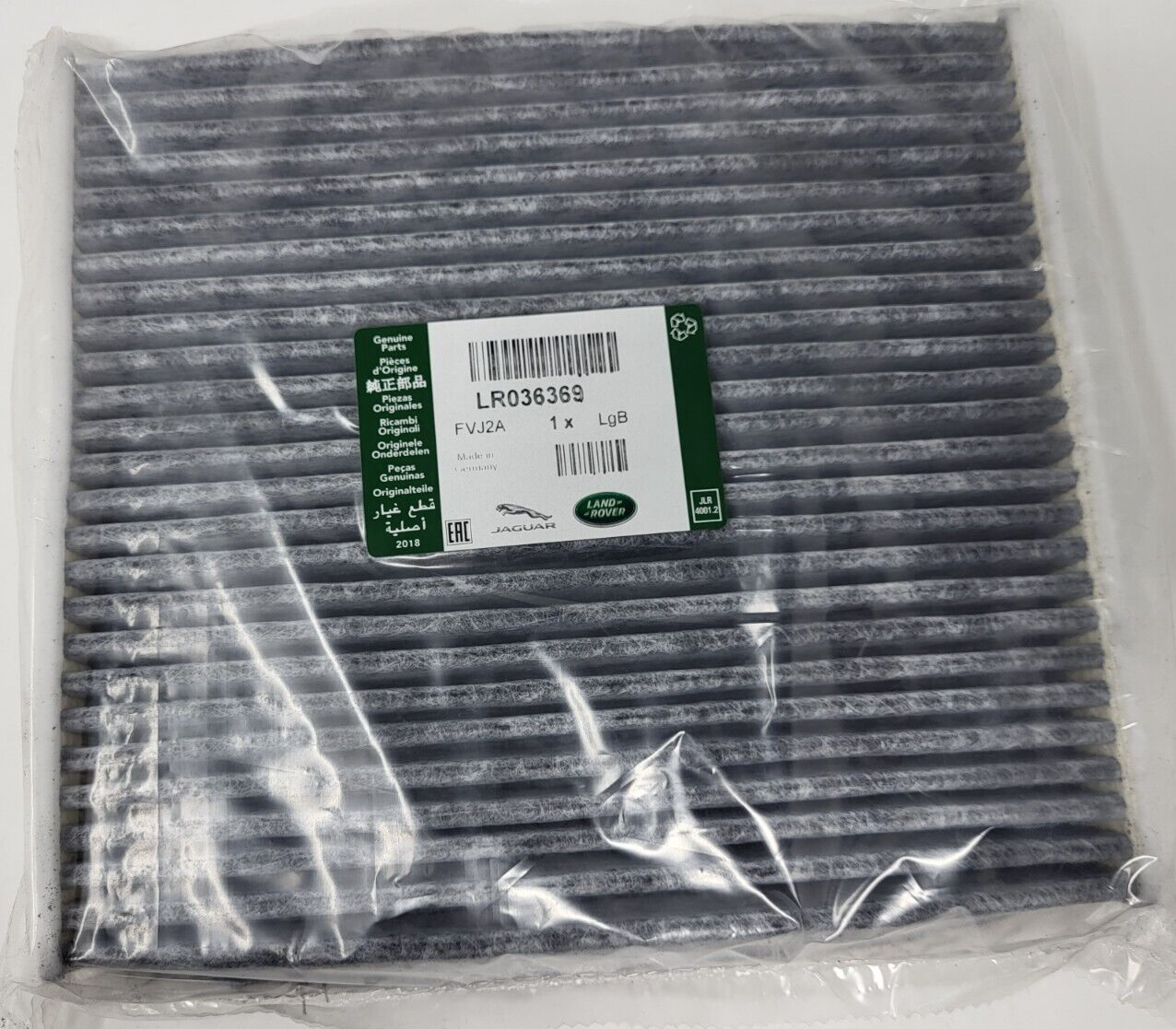 Cabin Pollen Filter LR036369 For Range Rovers And Land Rover