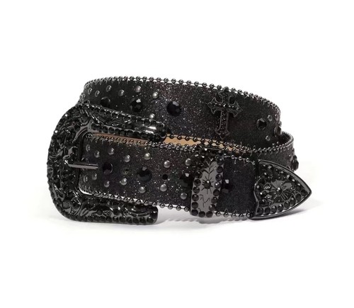 kmrii archive studs belt 00s y2k パイソン Studded Belt Women Y2K Spike Belts Adult Black Rivet Girl