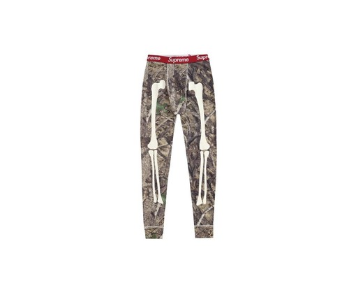 Supreme Hanes Bones Thermal Pants Camo Size: XL | eBay
