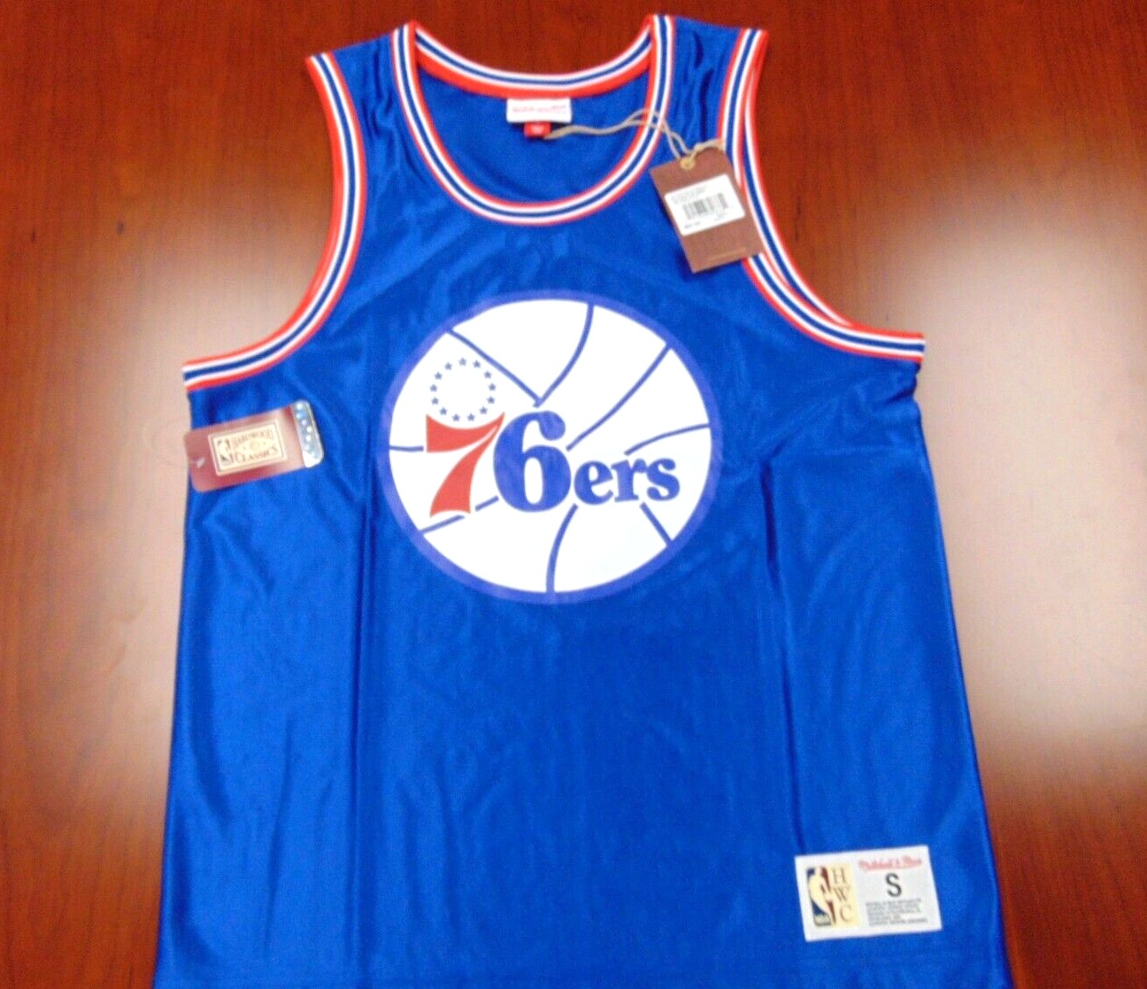 ウェア Sixers authentic uniform Mitchell & Ness Philadelphia 76ers Allen Iverson Autographed Blue Authentic
