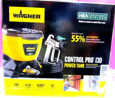 Wagner Control Pro 130 Airless Paint Sprayer 1.5 Gallon Power Tank