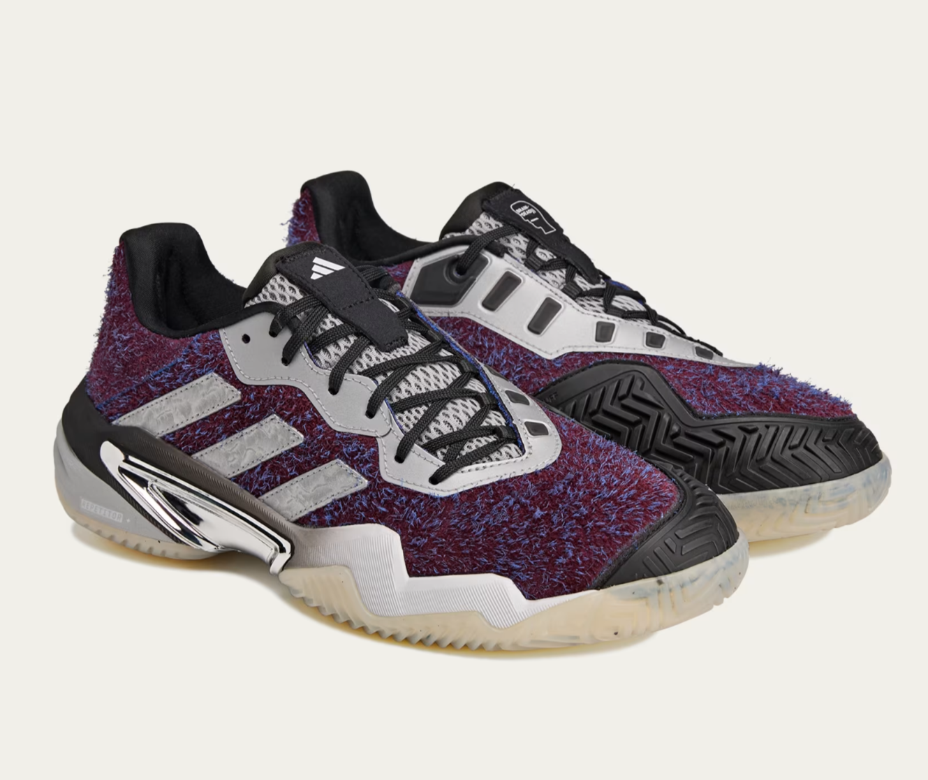 バイオレットレイ×ケイシー&ニコラテスラ adidas Barricade 13 Brain Dead JQ1437 multicolor Silver Metallic