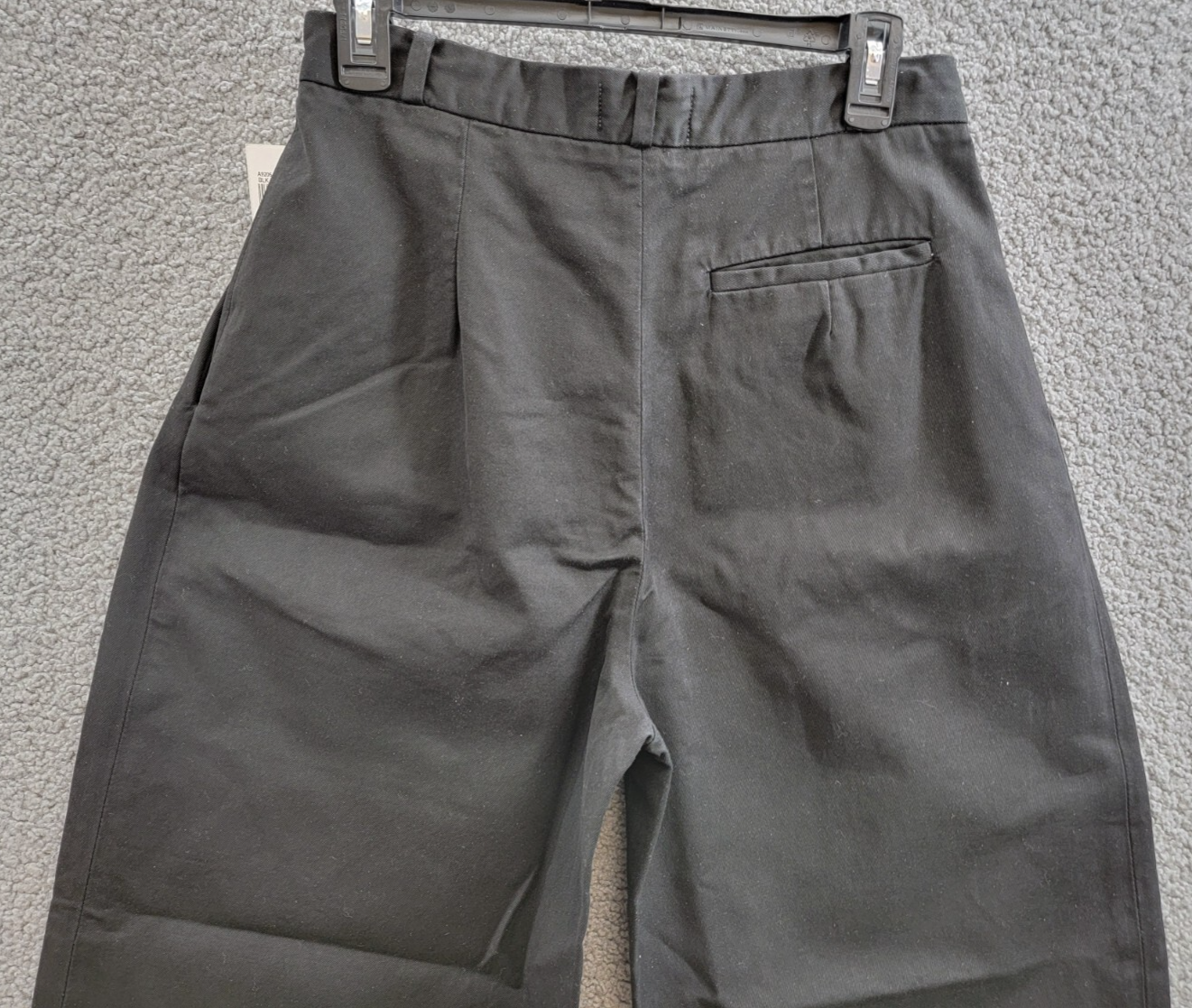 AGOLDE Becker Chino Pants Women's 27 Black Belt Loops Zip Fly W/ Button Closure~ - Picture 12 of 17