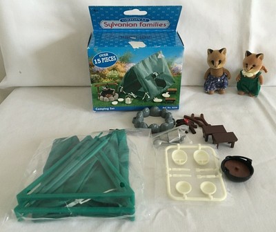 sylvanian seaside camping set