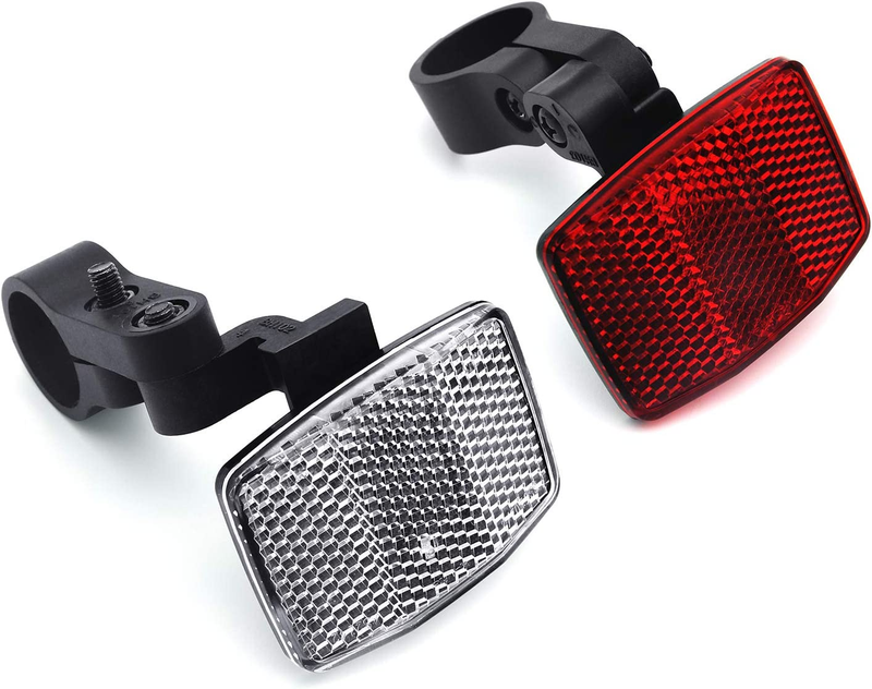 Quality Kids(Small) Bike Front&Rear Reflectors Kit for Handlebar and Seatpost (R