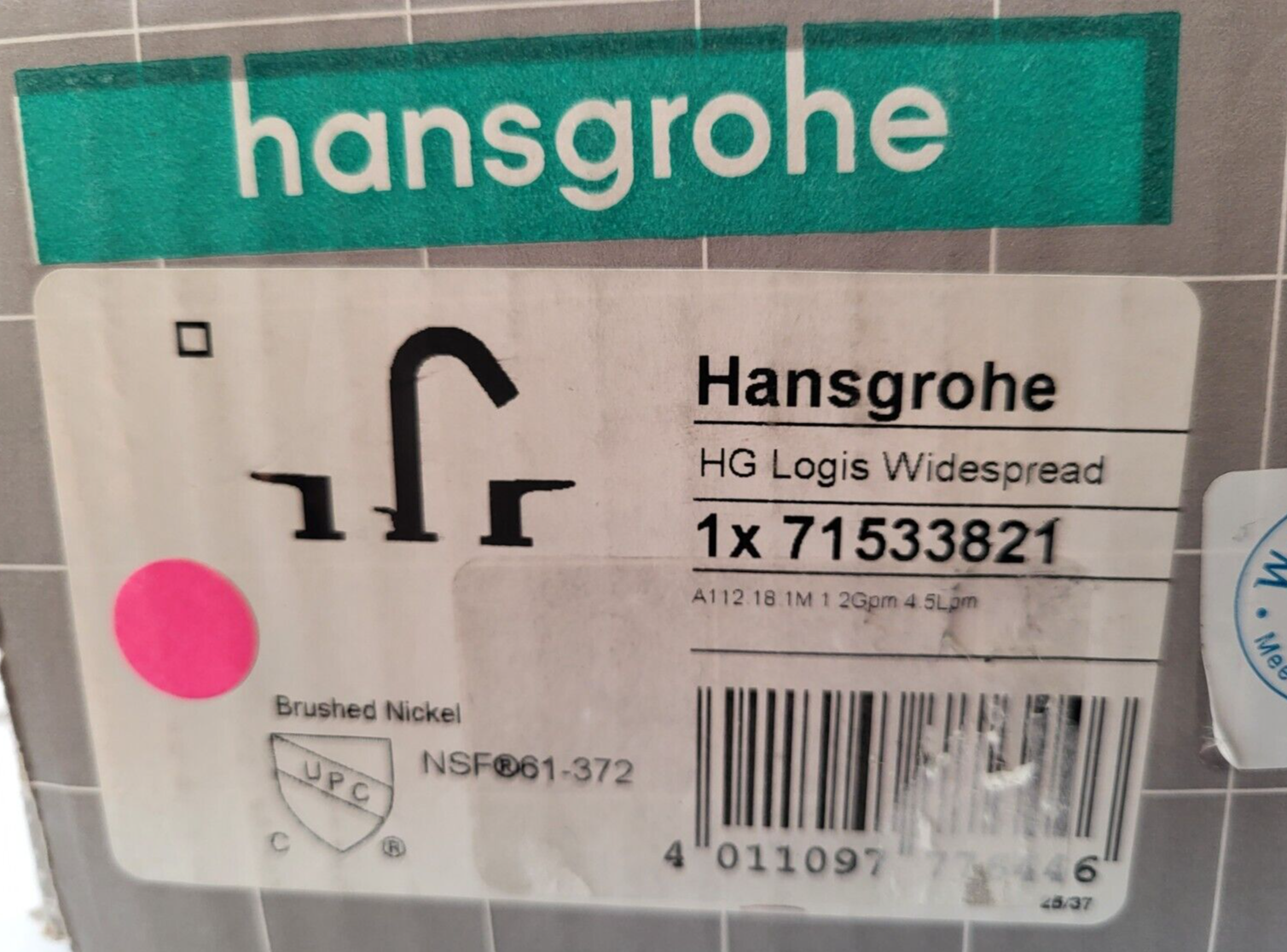 Hansgrohe Logis Brushed Nickel Lever Widespread Faucet