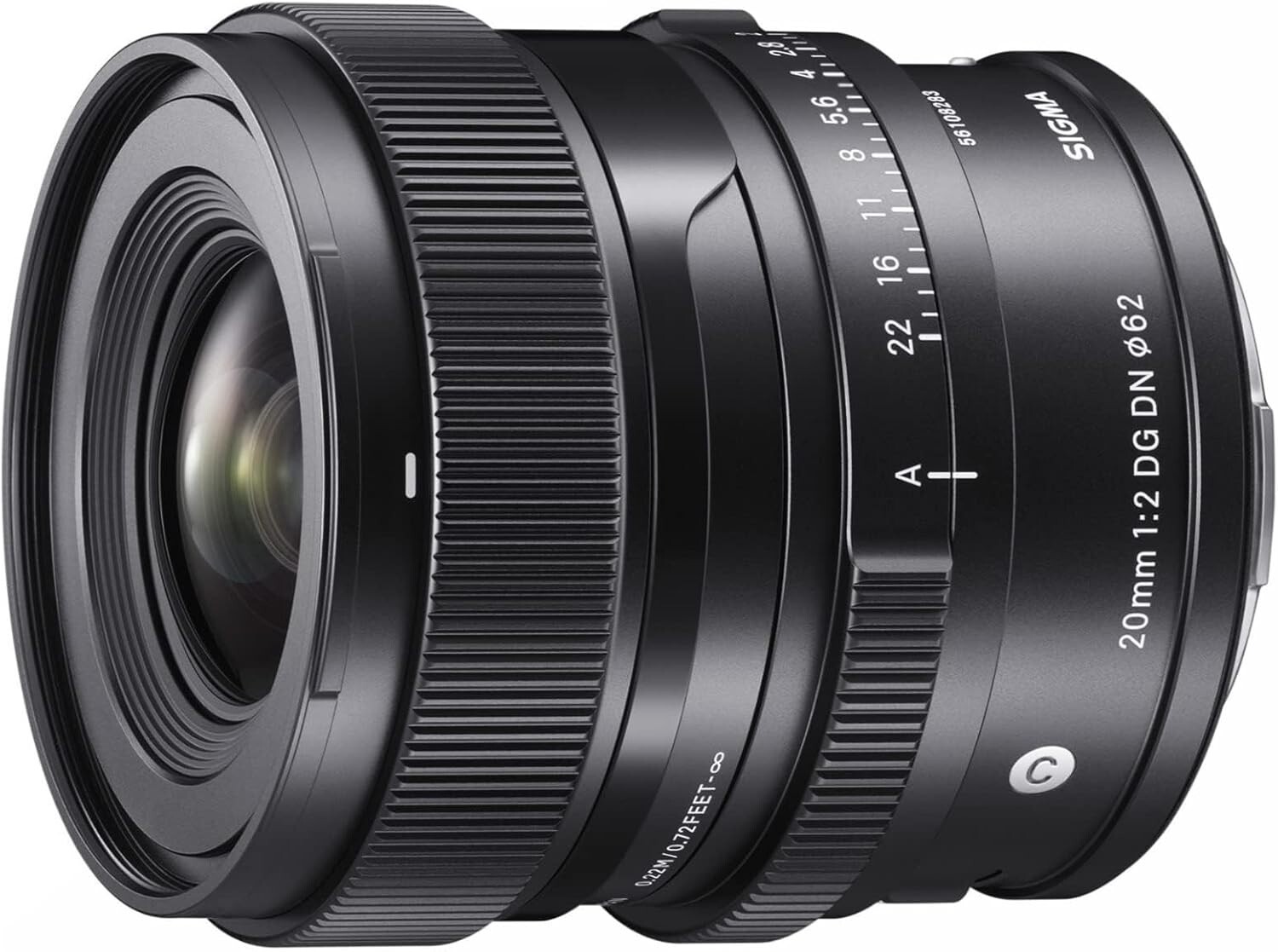 Sigma 20mm F2 DG DN Lens for Leica L Mount Compact