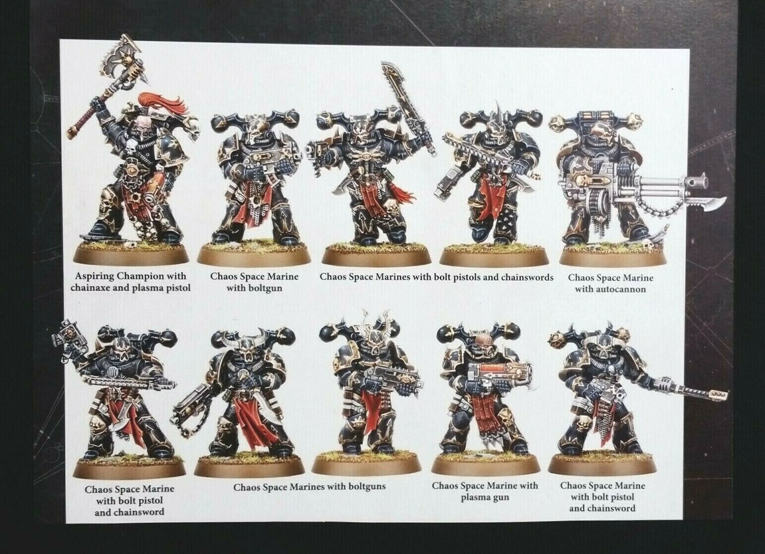Warhammer 40k Chaos Space Marine Daemonkin Tactical Squad