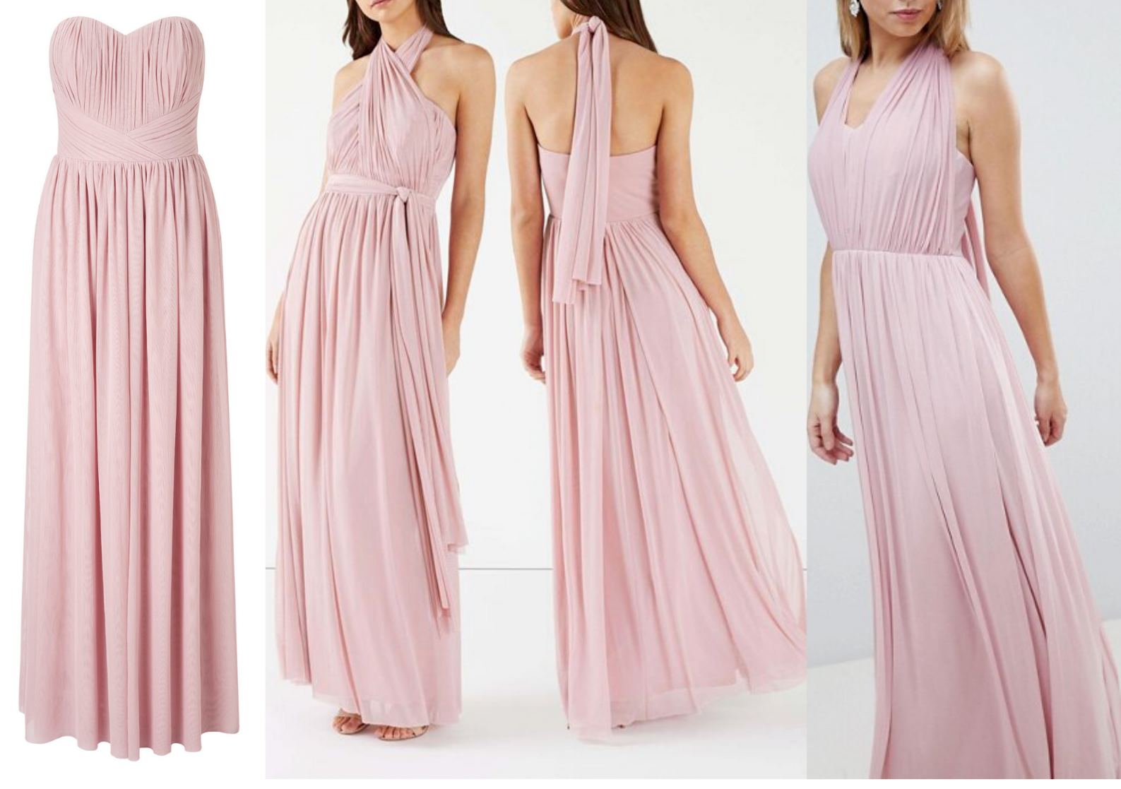 lipsy bella mesh multiway dress