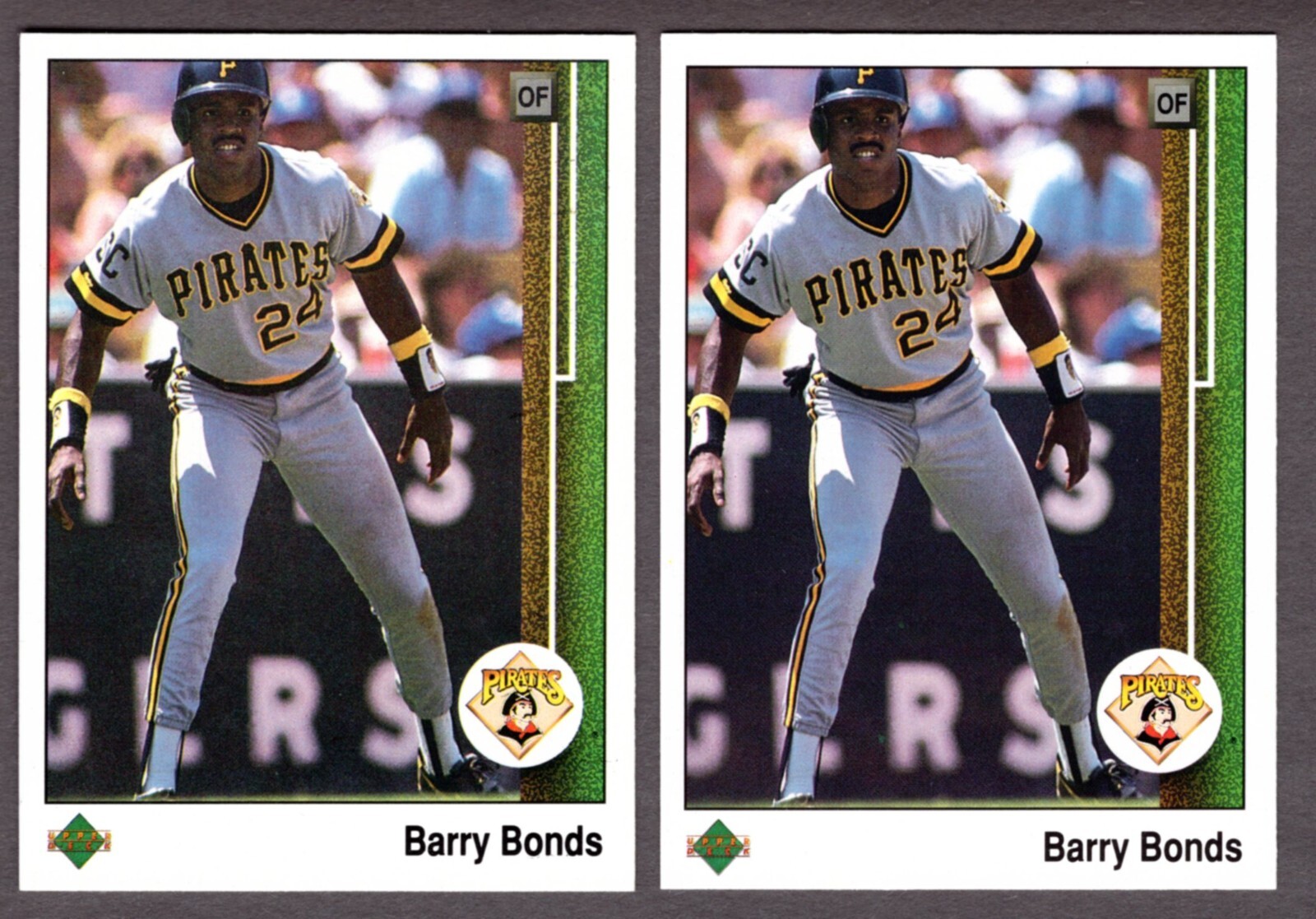 ボンズです(o^^o) 2) 1989 UPPER DECK BARRY BONDS CARD #440 LOT **NM-MT